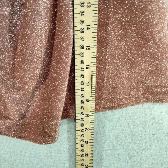 NWT Express  Blouse Womens Size XS Sparkle Loose Short Sleeve Off Shoulder Top - Picture 4 of 9